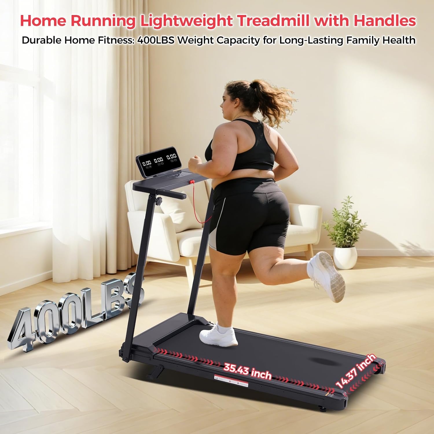 Walking Pad with Handle Bar, 2026 Upgrade Portable Small Treadmill with Handles for Home Small, 3.0HP under Desk Walking Pad Treadmill with Incline, 0.6-7.6MPH, 350LBS
