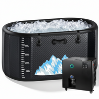 Cold Plunge Tub Built for Athletes, 248 Gallon Capacity, 1HP Chiller, Water Treatment Kit