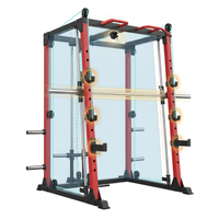 Smith Machine Home Gym, Multi-Function Power Cage with Dual Pulley Cable Crossover System, All-In-One Squat Rack with Smith Bar and Strength Training Attachments for Full-Body Workouts — How It Works