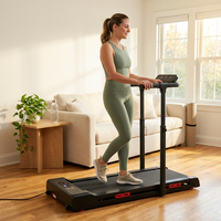 Walking Pad with Handle Bar, 2026 Upgrade Portable Small Treadmill with Handles for Home Small, 3.0HP under Desk Walking Pad Treadmill with Incline, 0.6-7.6MPH, 350LBS — Lifestyle